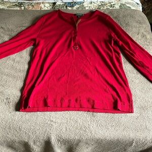 Ralph Lauren Red Long Sleeve Shirt